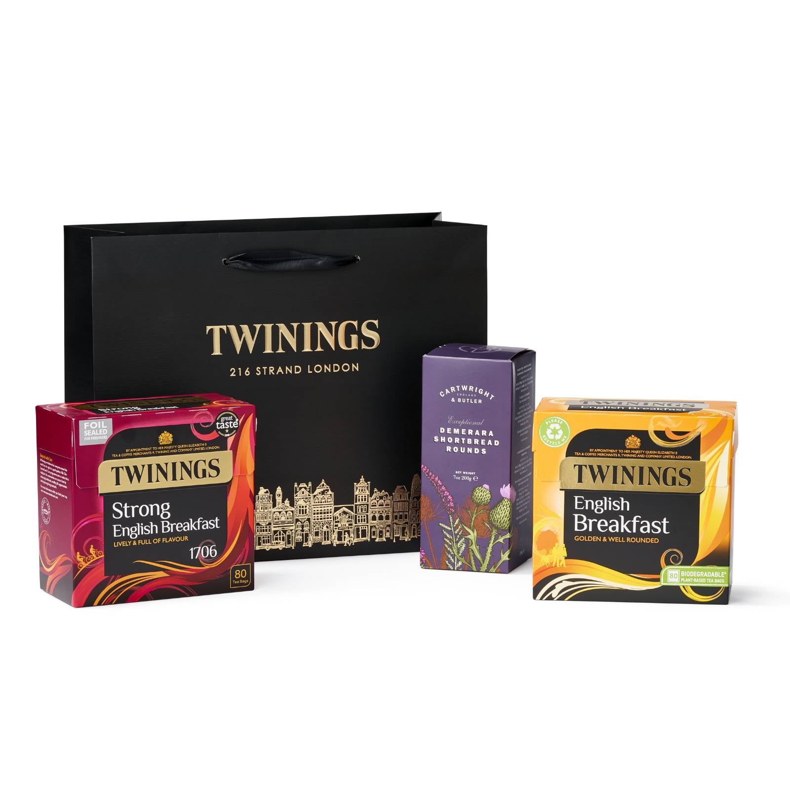 TWININGS STRONG BREAKFAST 80TEABAGS トワイニング ストロングブレックファースト紅茶 250g 80ティーバッグ -  クッキー