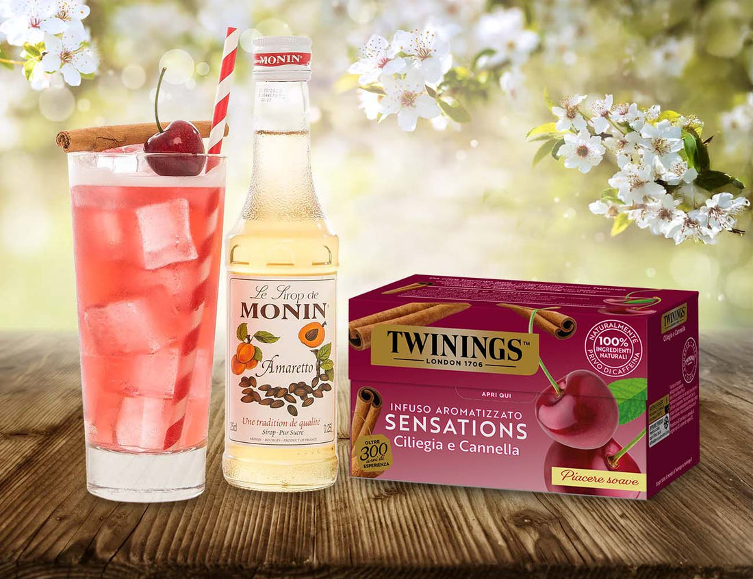 Cherry Cinnamon Amaretto Iced Tea