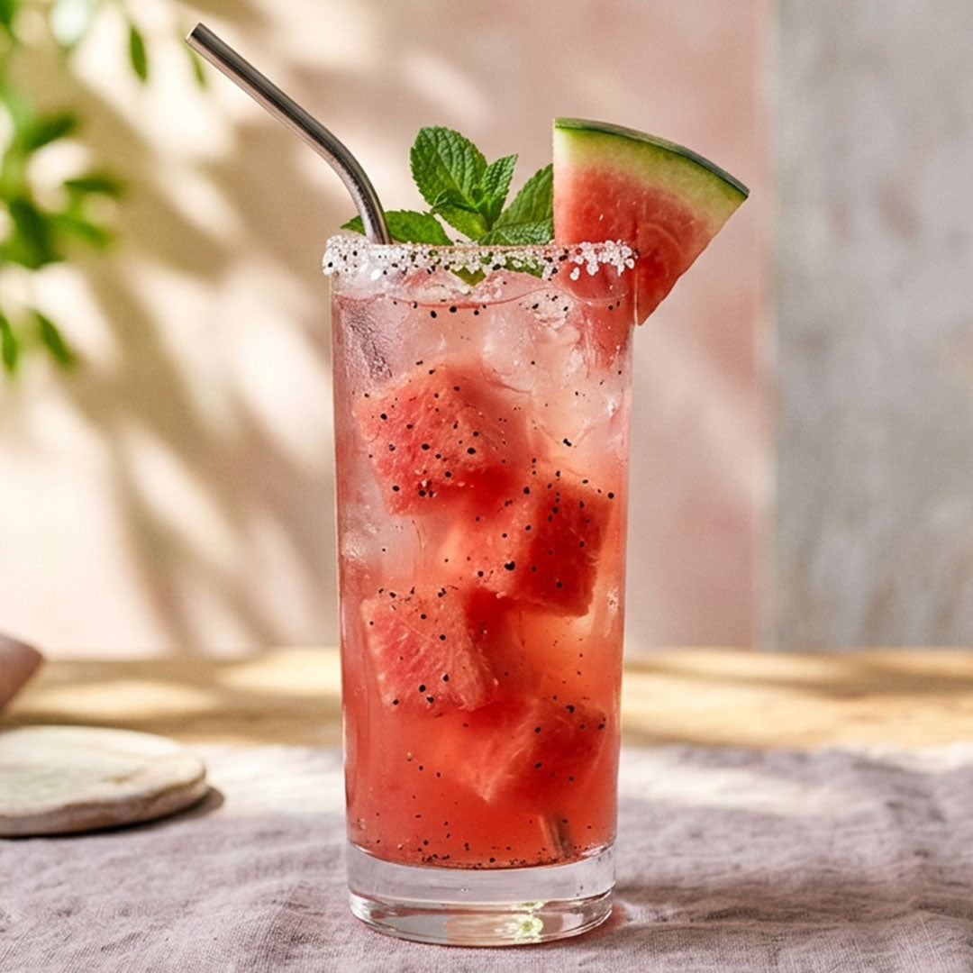 Raspberry, Watermelon & Basil Refresher