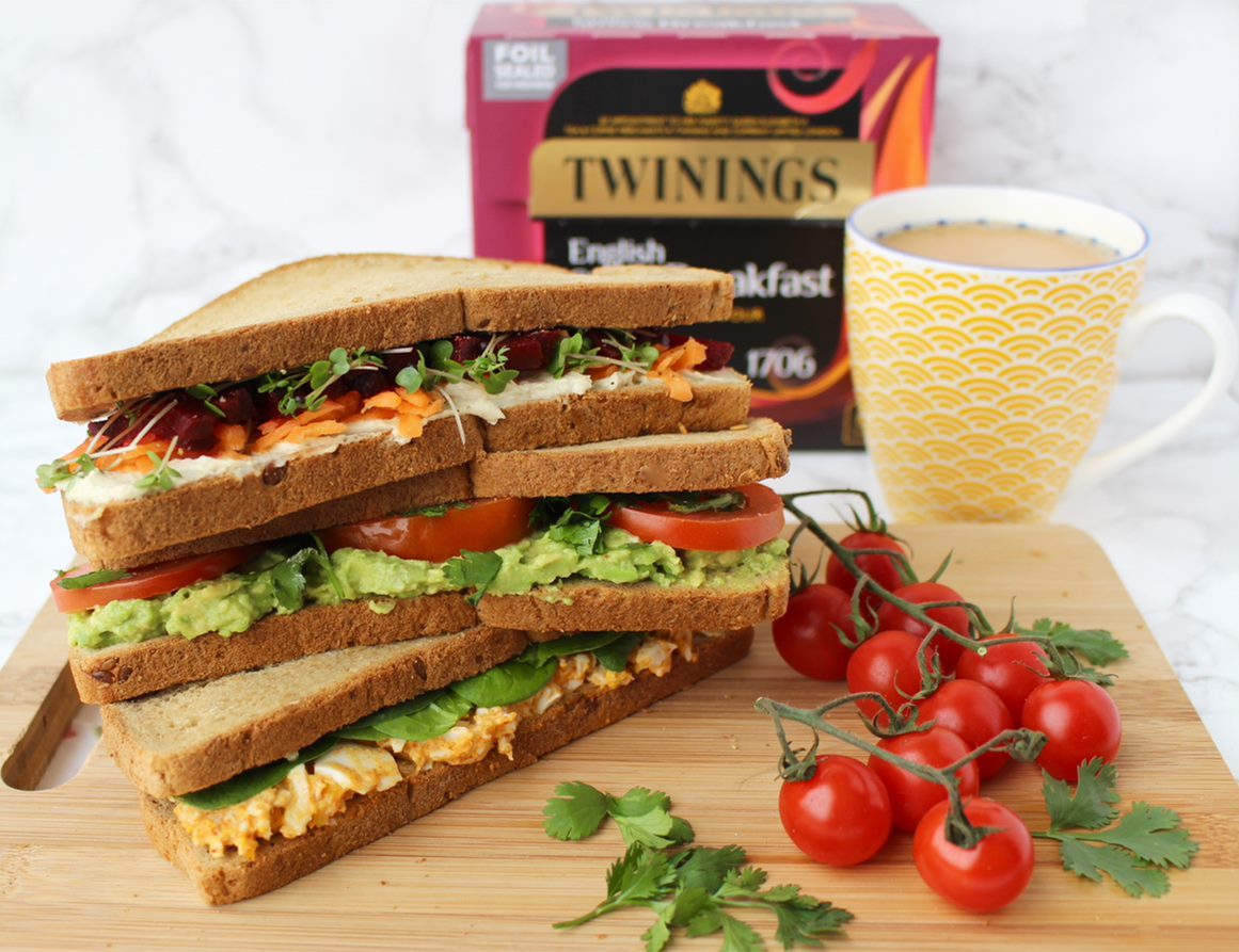 Afternoon Tea Sandwiches - Three Vegetarian Fillers