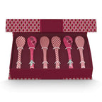 Pip Studio Oriental Flower Festival Set of 6 Teaspoons - Pink