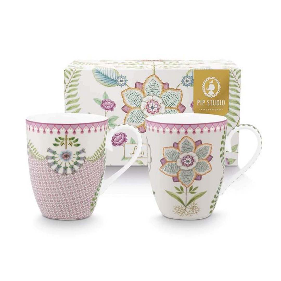 Pip Studio Lily & Lotus  - Set of 2 Mugs