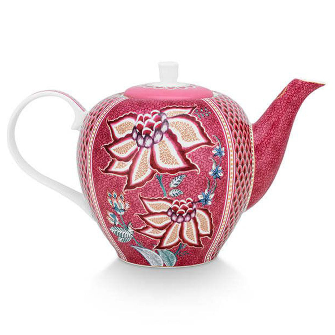 Pip Studio Flower Festival Large 1.6L Teapot - Pink