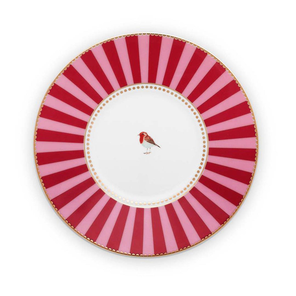 Pip Studio Love Birds Medallion Cup & Saucer - Red & Pink