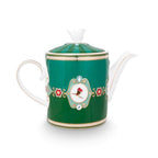Pip Studio Love Birds Medallion 1.3L Teapot - Emerald Green