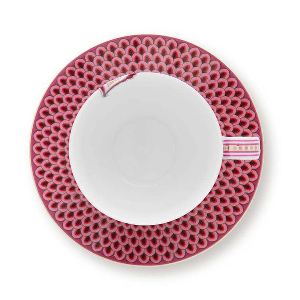 Pip Quantity Pip Studio Flower Festival Cup & Saucer - Pink β Twinings