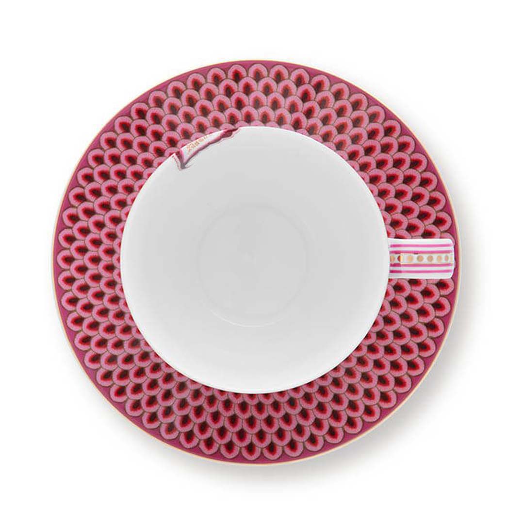 Pip Studio Flower Festival Cup & Saucer - Pink