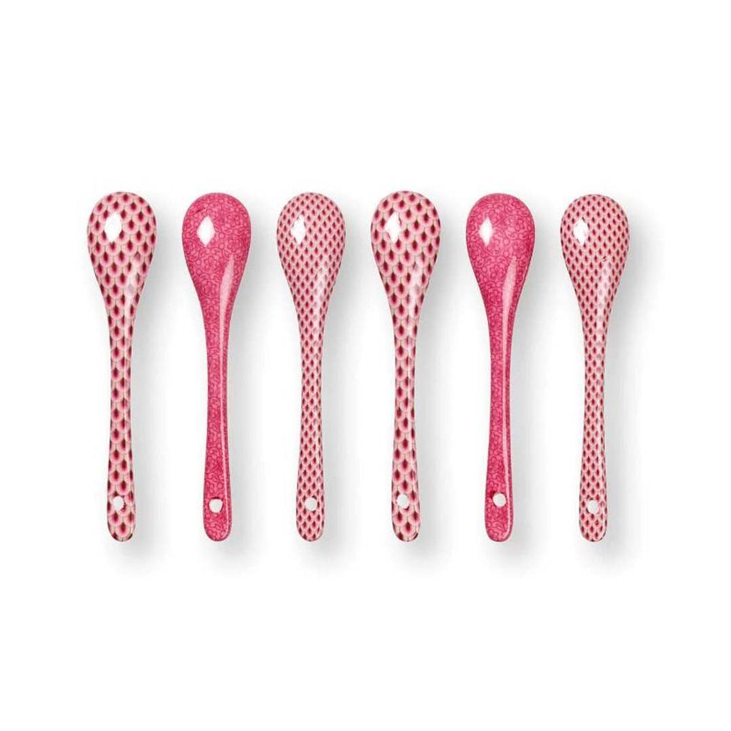 Pip Studio Oriental Flower Festival Set of 6 Teaspoons - Pink