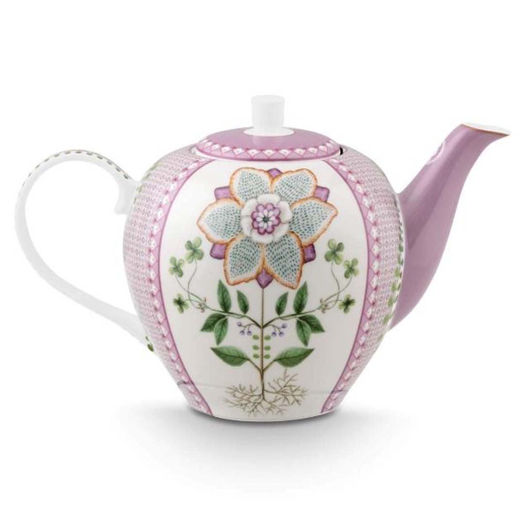 Pip Studio Lily & Lotus Tiles 1.6L Teapot - Lilac