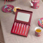 Pip Studio Oriental Flower Festival Set of 6 Teaspoons - Pink