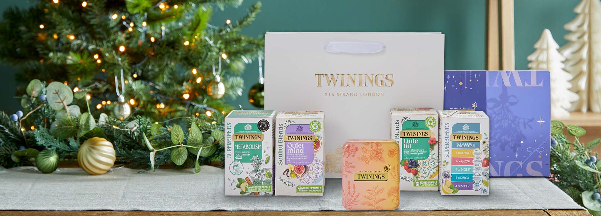 Christmas Tea Gifts Banner Desktop