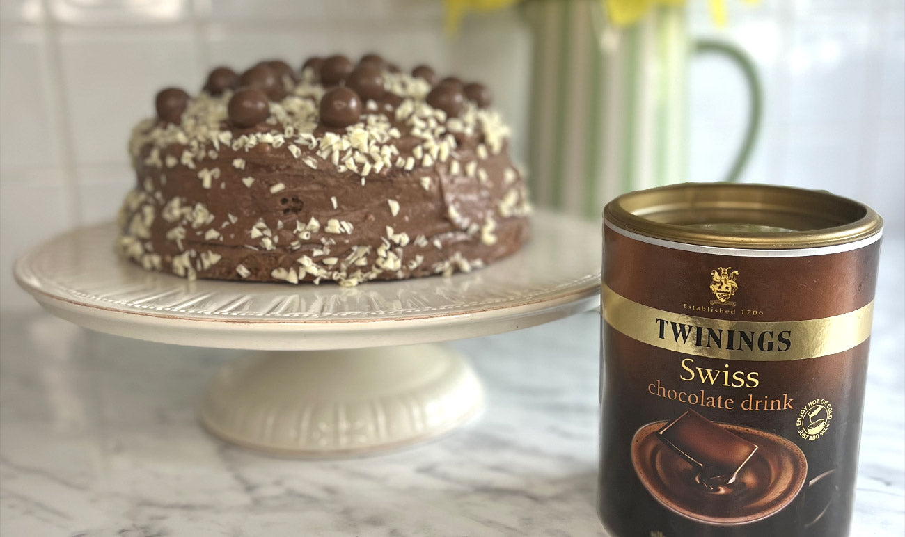 Decadent Chocolate Cake - Swiss Chocolate Drink