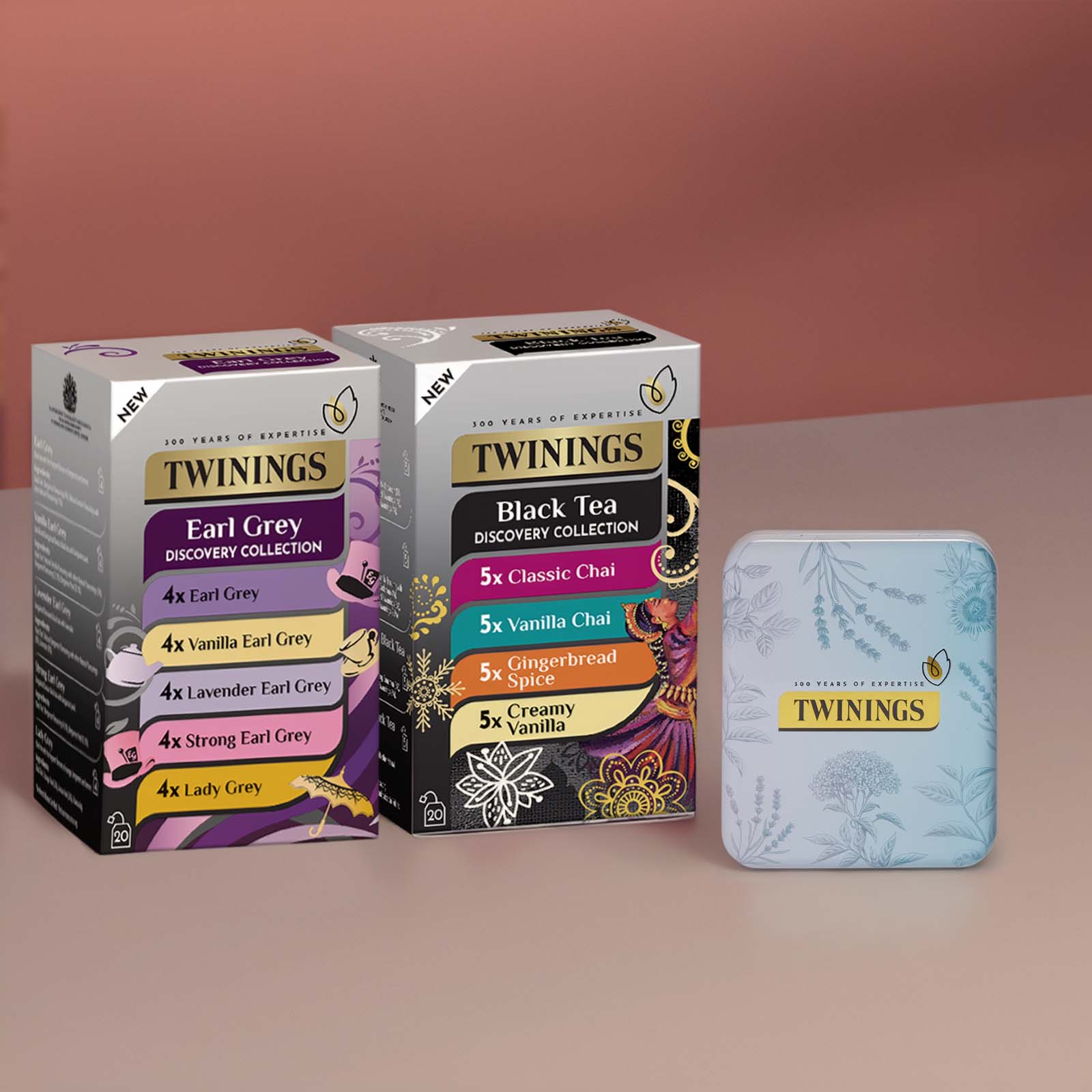 Black Tea & Earl Grey Selection Packs with FREE Pocket Tin