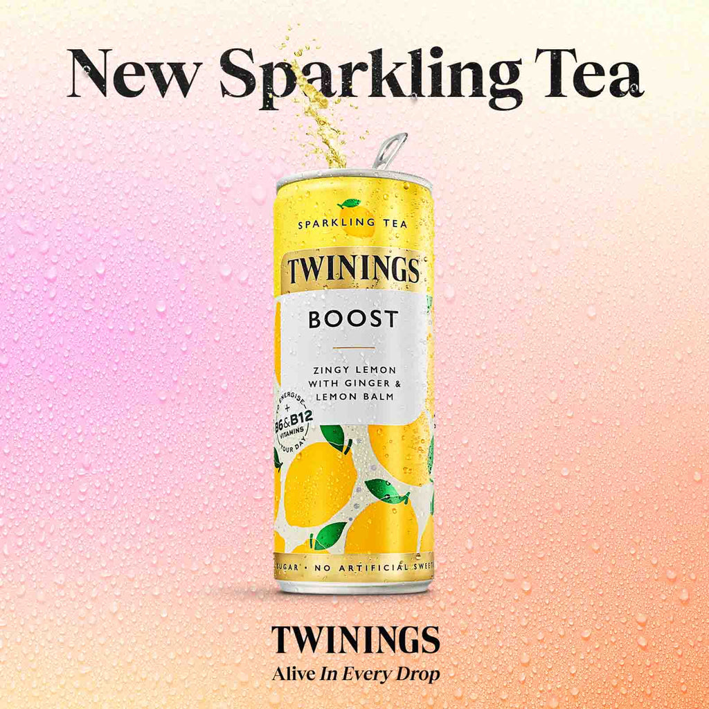 Twinings Sparkling Tea Boost 250ml Can