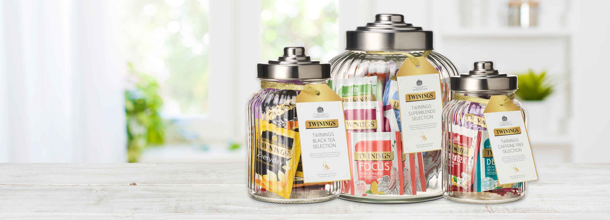 Filled Tea Jars Banner Desktop