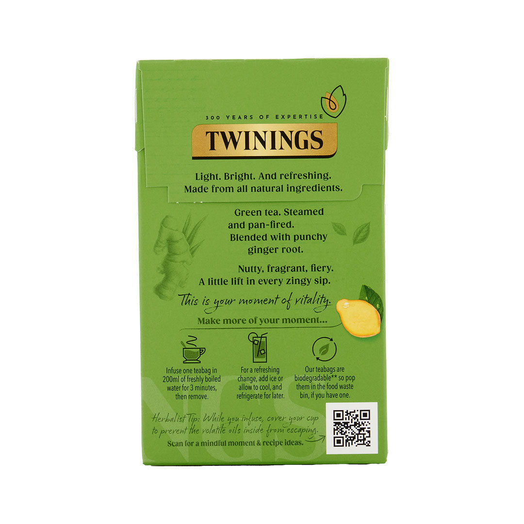 Green Tea & Ginger - 20 Tea Bags