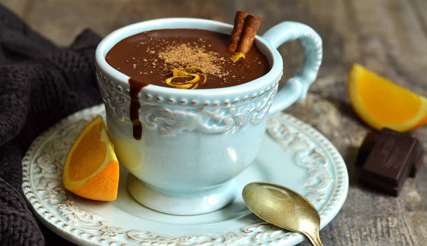 Hot Chocolate and Orange Cinnamon Tea