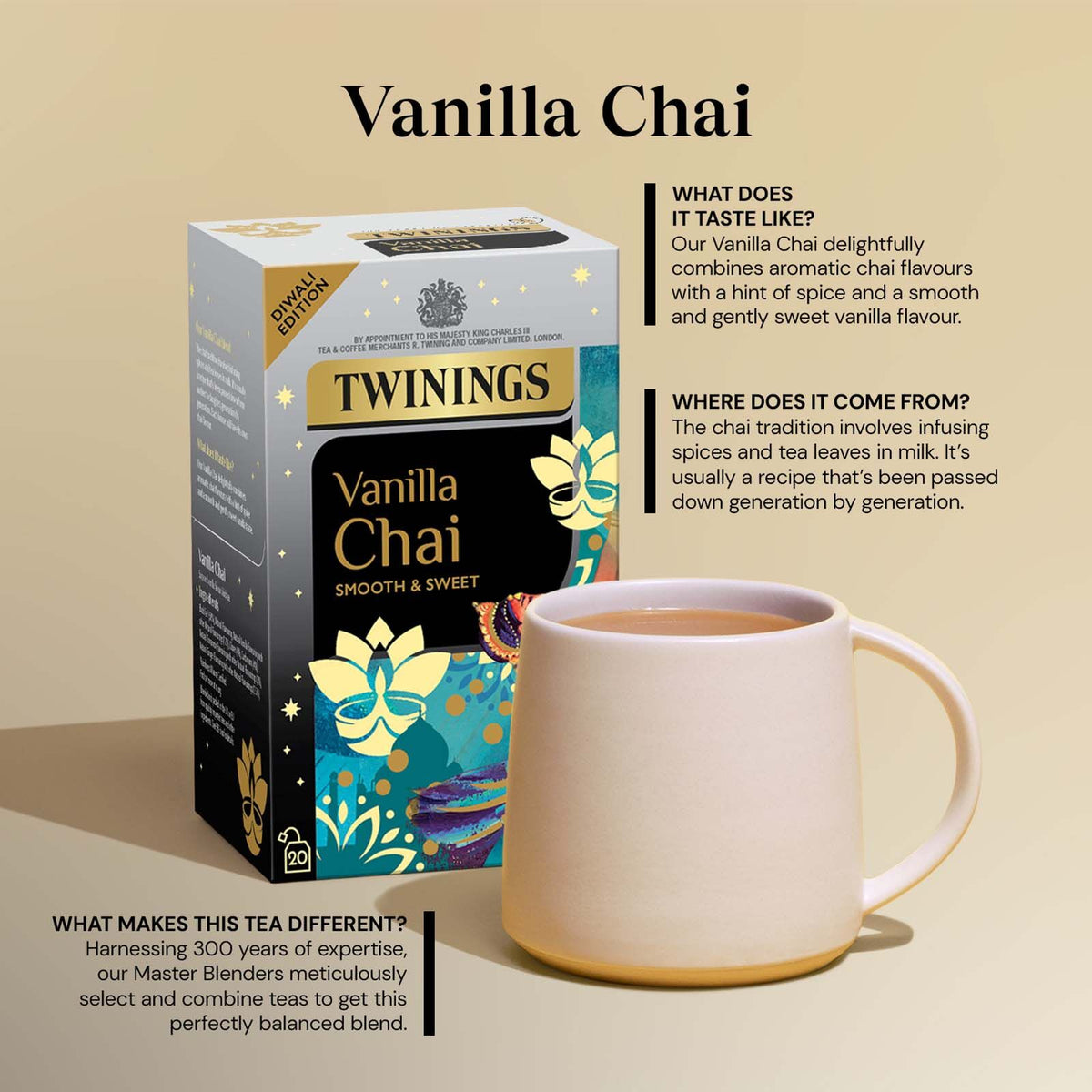Diwali Edition Vanilla Chai - 20 Envelopes