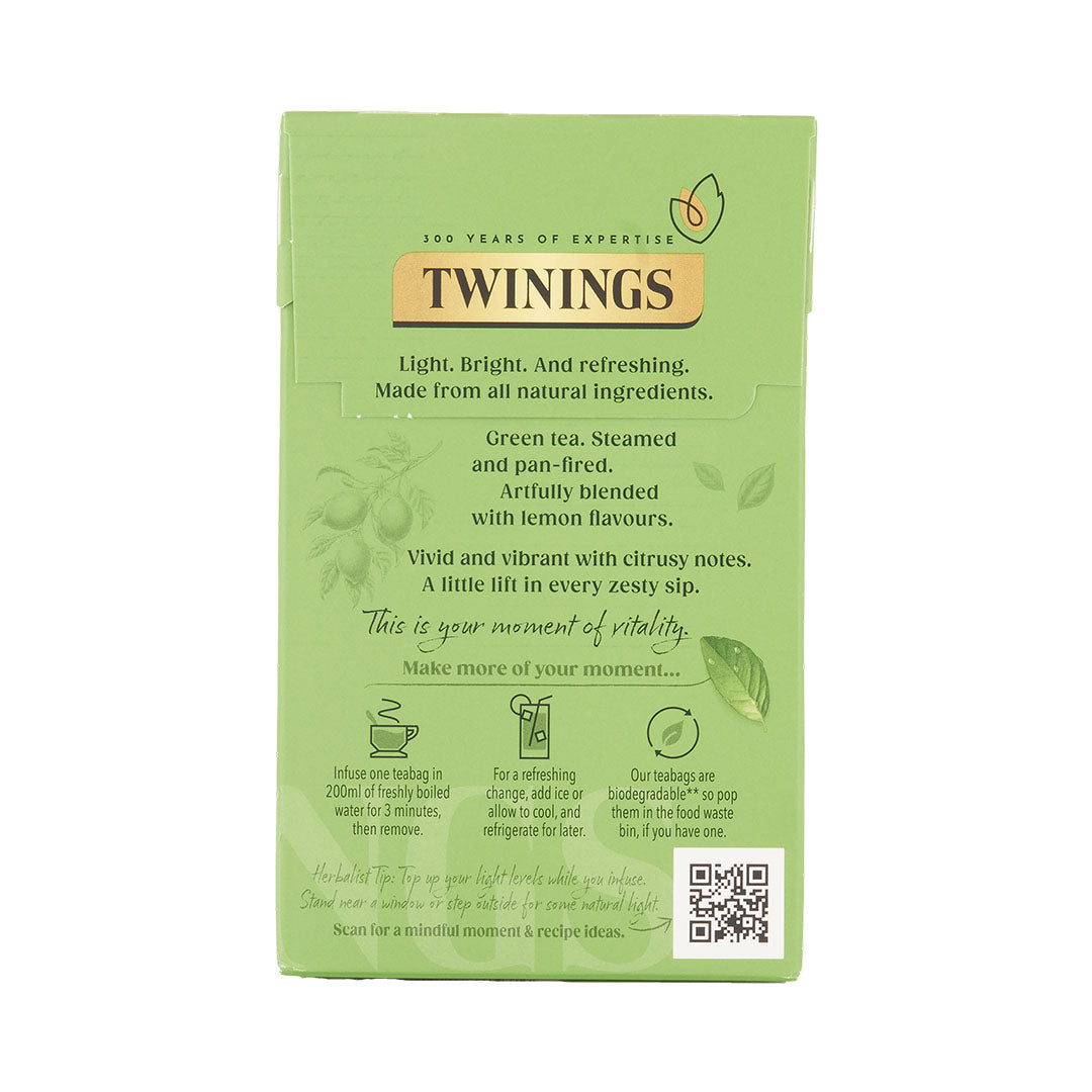 Green Tea & Lemon - 20 Tea Bags