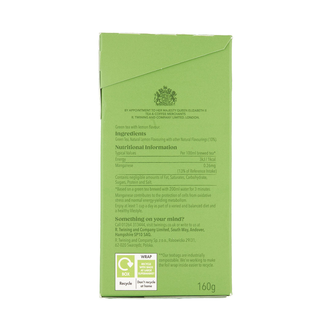 Green Tea & Lemon - 80 Tea Bags