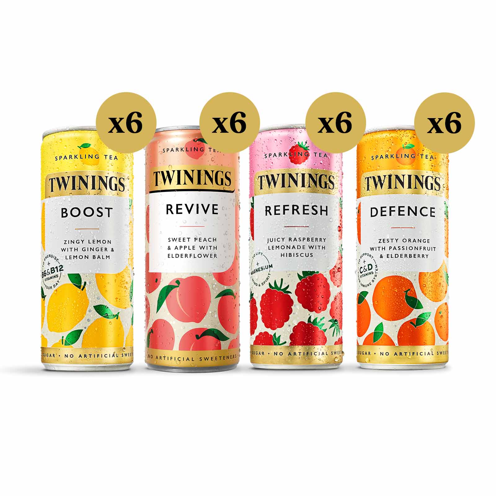 Mixed Sparkling Tea 24 Pack