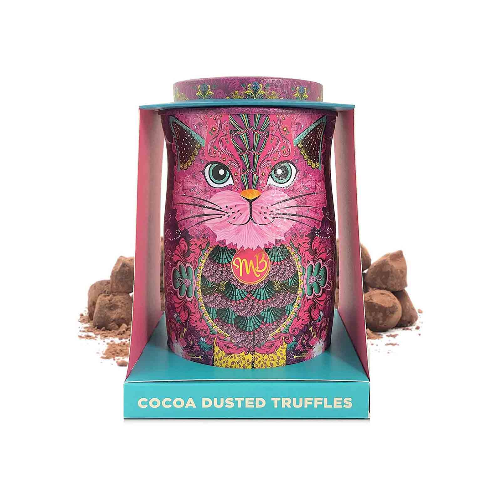 Monty Bojangles Persian Pink Choccy Scoffy Truffles Cat Tin