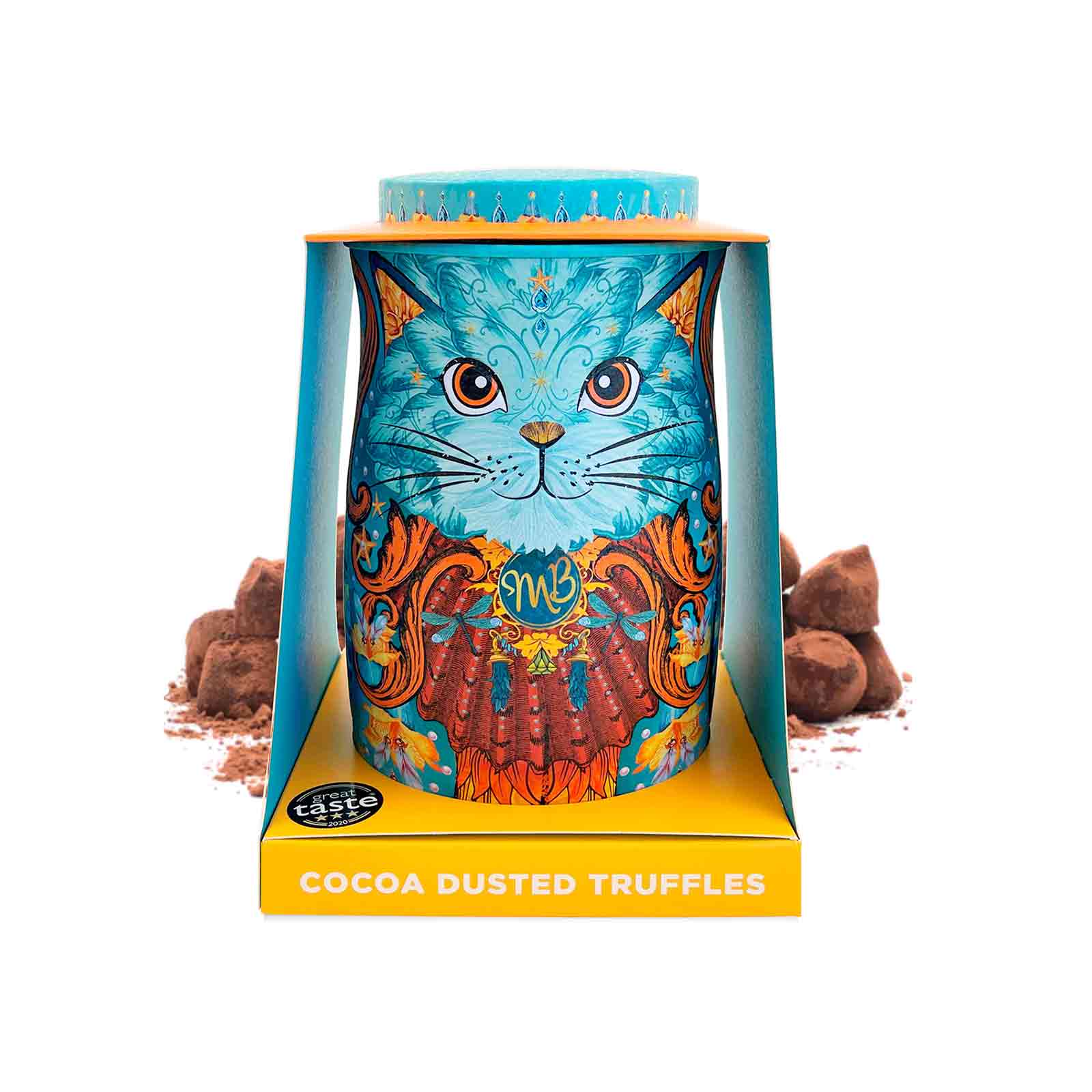 Short Dated Monty Bojangles Spirit Blue Coconut Crush Truffles Cat Tin ...