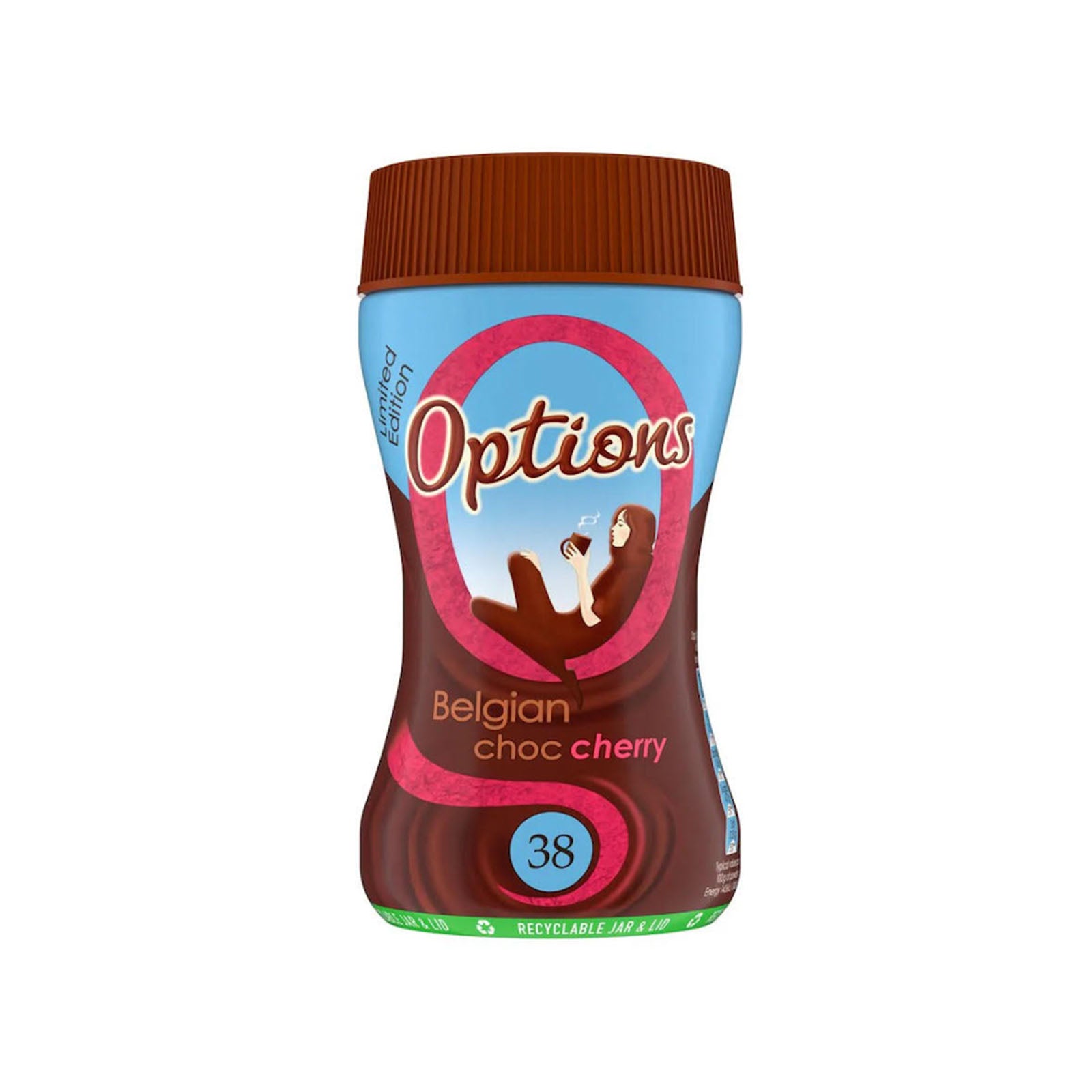 Options Belgian Choc Cherry - 220g Jar