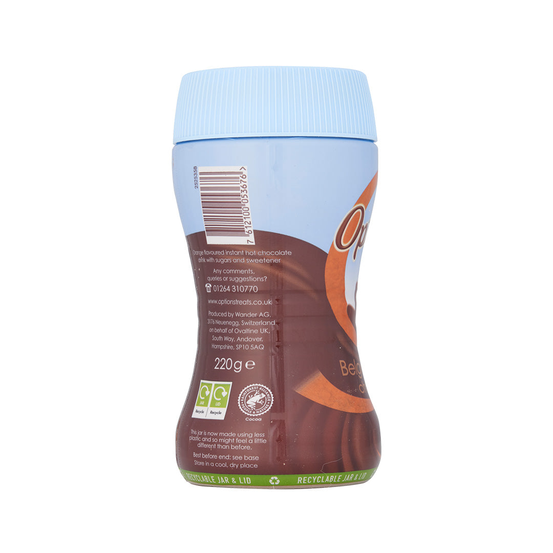 Options Belgian Choc Orange - 220g Jar