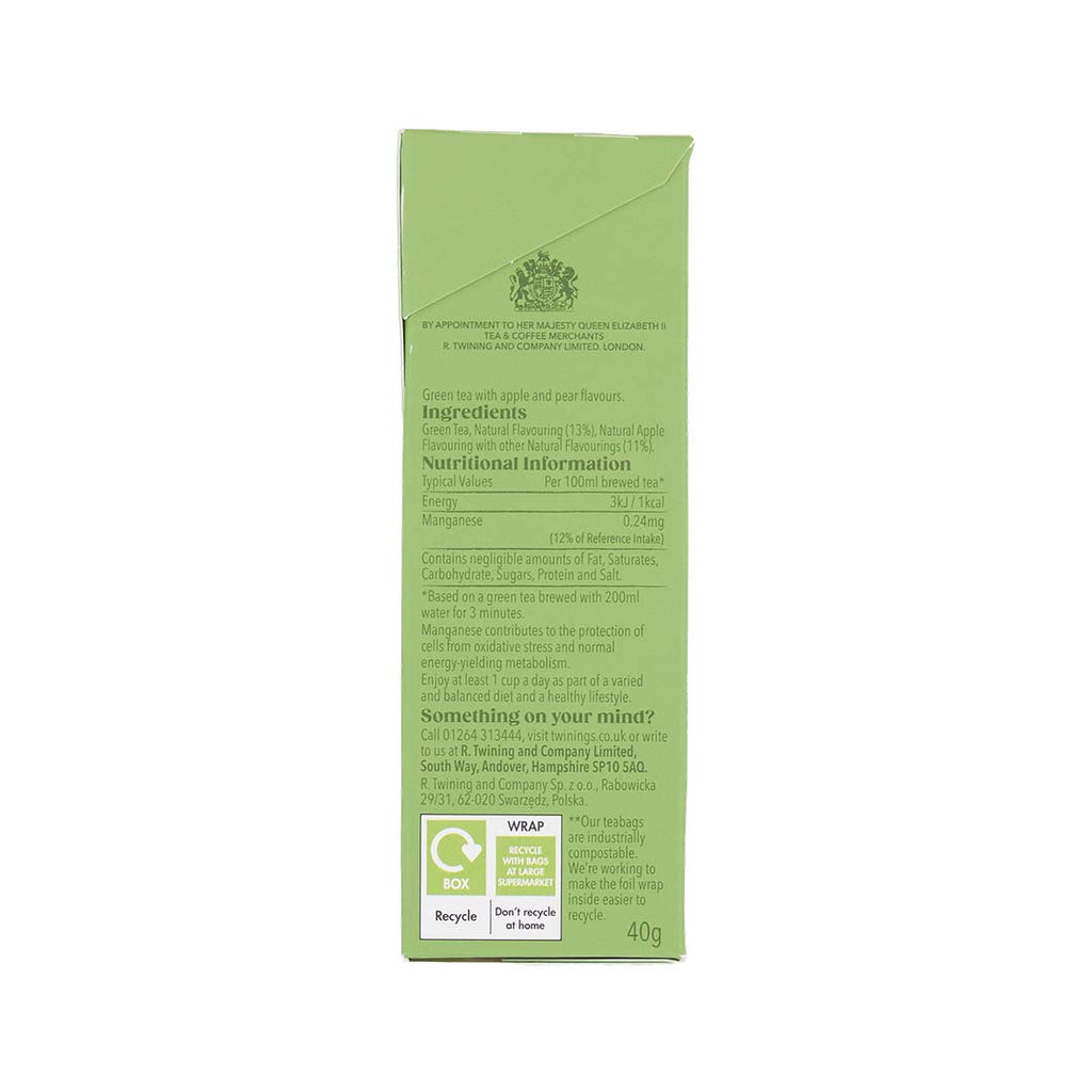 Green Tea, Apple & Pear - 20 Tea Bags