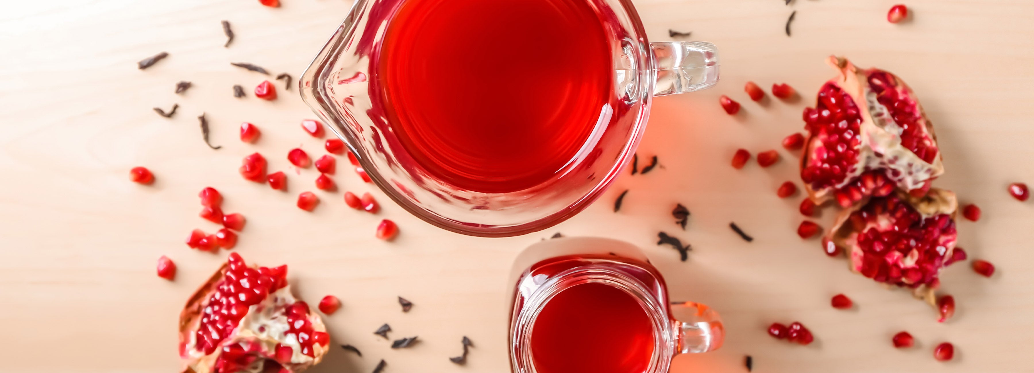 Pomegranate Tea Banners Desktop