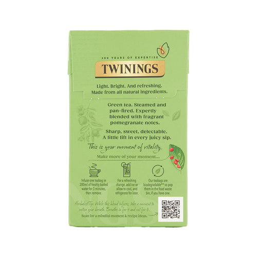 Green Tea & Pomegranate - 20 Tea Bags