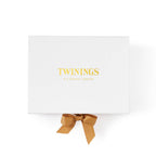 Twinings Small White Gift Box with Gold Ribbon - Empty