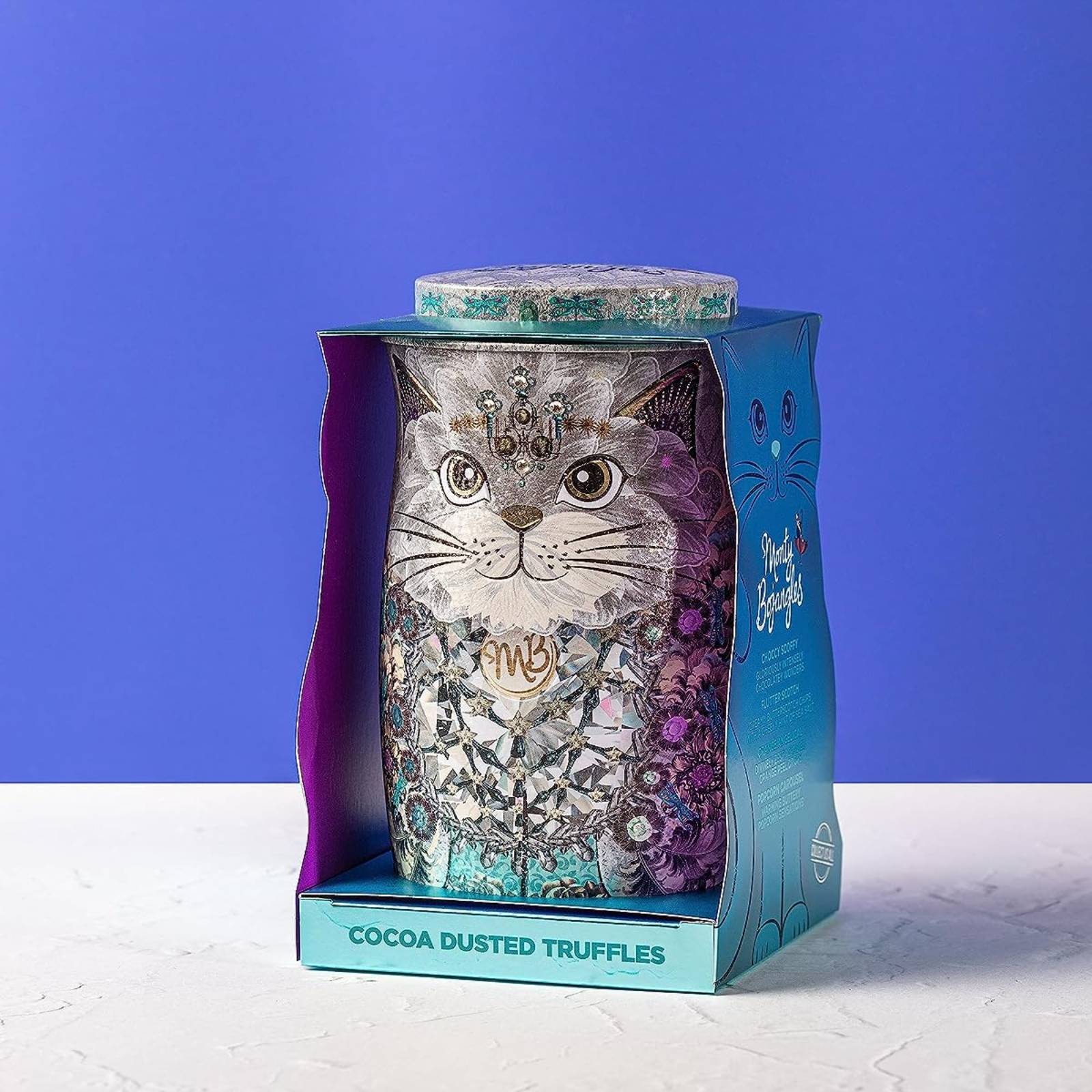 Monty Bojangles Diamond Empress Cocoa Dusted Truffles Cat Tin – Twinings