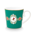 Pip Studio Love Birds Medallion Mug - Emerald Green