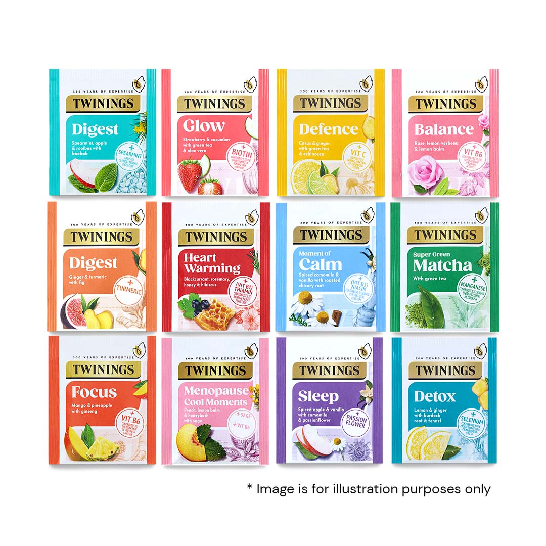 Superblends Refill Pack - 12 Assorted Green Tea & Infusion Envelopes