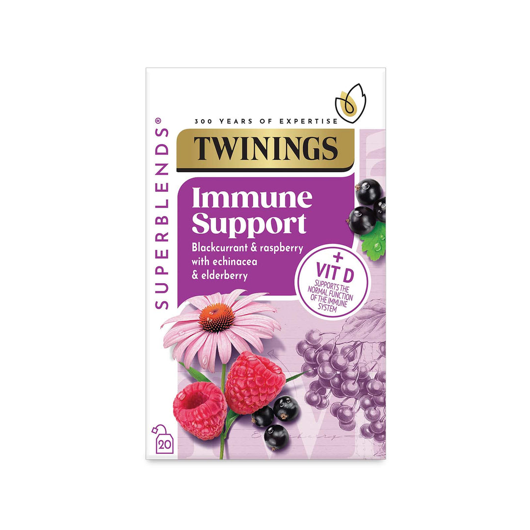 Immunity Support Tea Superblends Immune Support Vitamin D Green Tea - 20 Envelopes – Twinings
