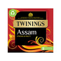 Twinings Assam tea packaging with red and black design