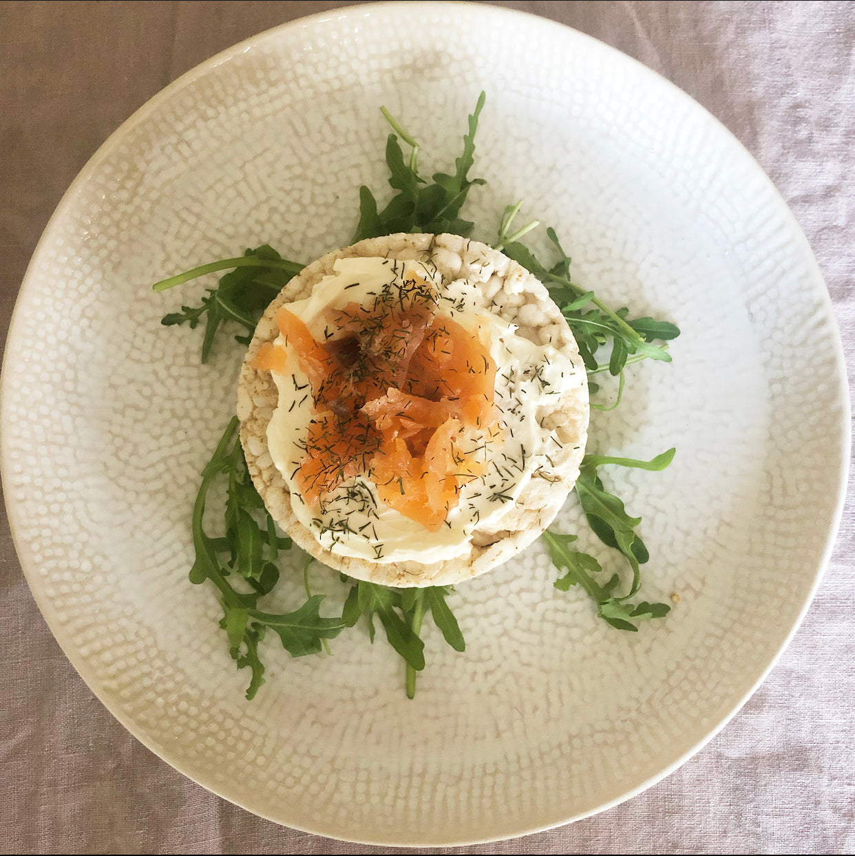Rice Cake Salmon