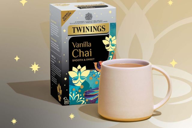 Vanilla Chai Dwali Edition with Pink Cup of Tea