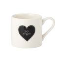 The English Tableware Company Made with Love Mug - Black Heart