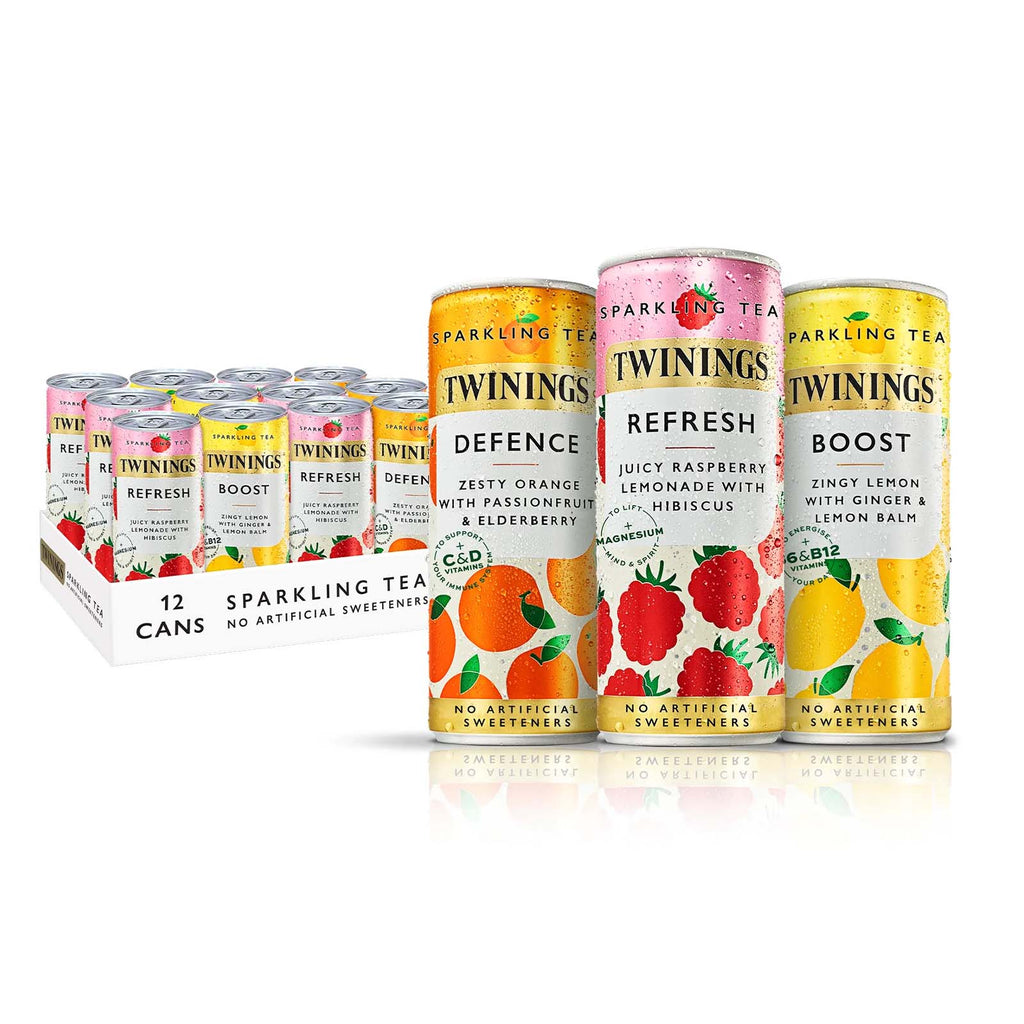 Twinings Sparkling Tea - 12 Can Selection Pack