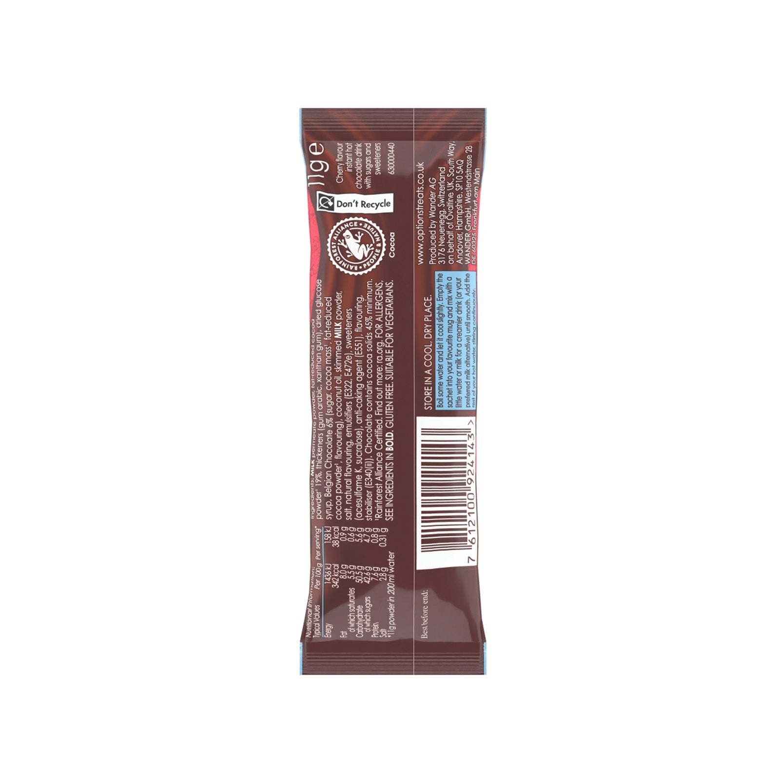 Options Belgian Choc Cherry - Sachet