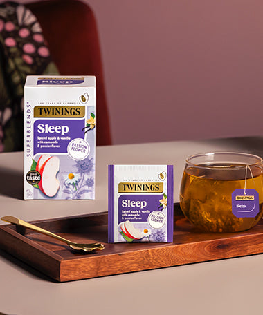 Twinings Deluxe Wooden Tea Box - 2 Compartment Filled
