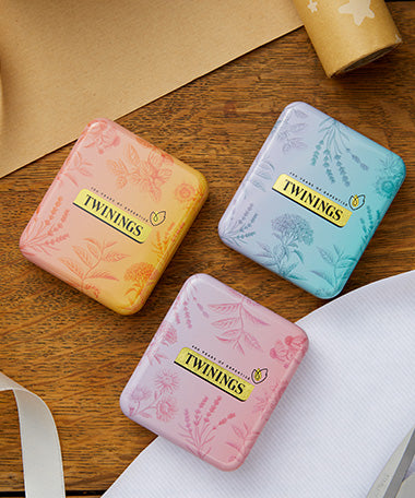 Twinings Deluxe Wooden Tea Box - 12 Compartment Filled