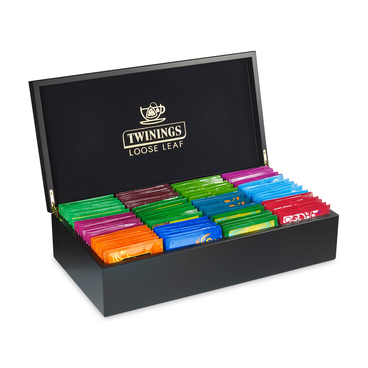 Twinings Loose Leaf Pyramid Tea Box - 8 Compartment Filled