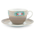 Pip Studio Blushing Birds Cup & Saucer - Khaki