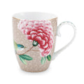 Pip Studio Blushing Birds Large Mug - Khaki