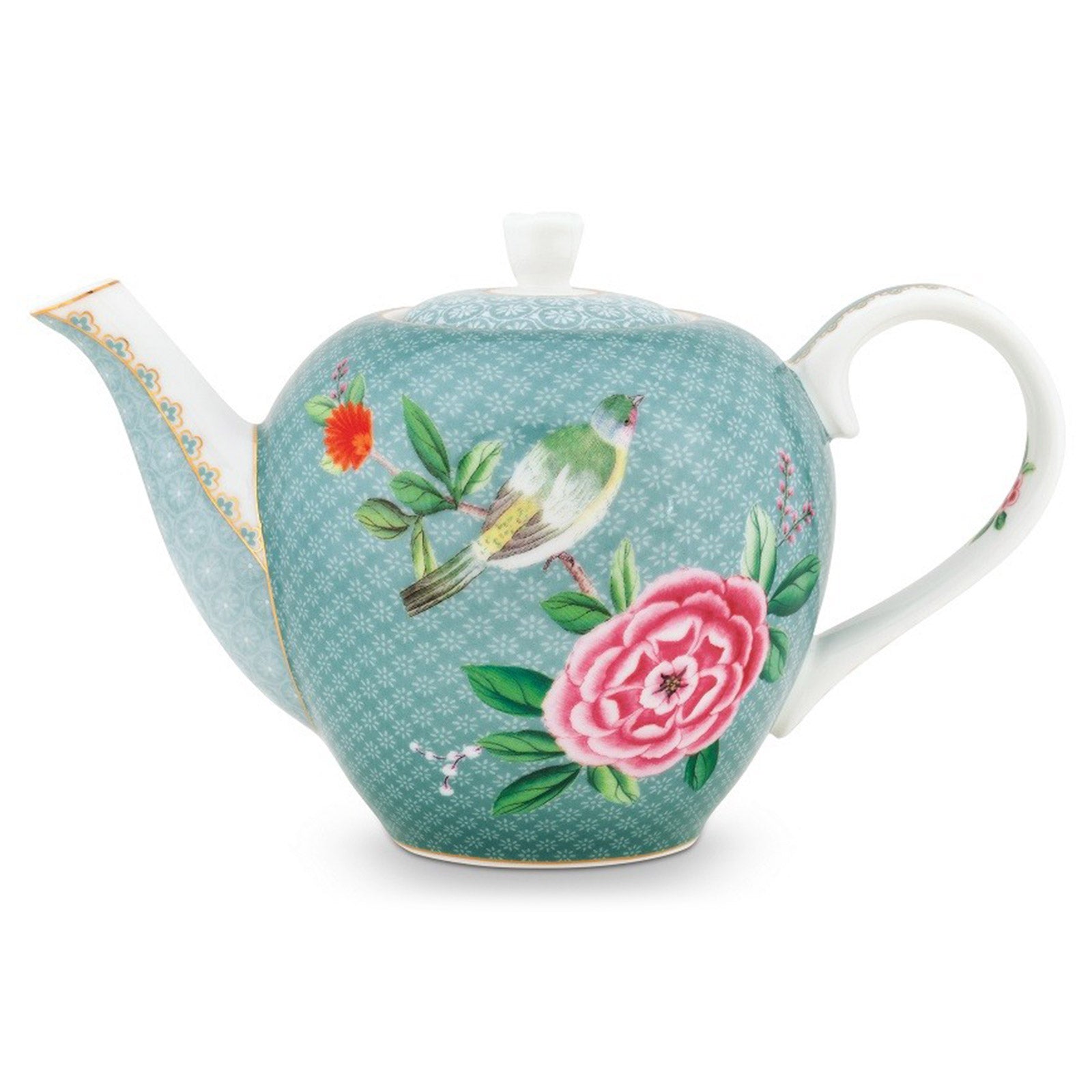 Pip Studio Blushing Birds Teapot - Blue
