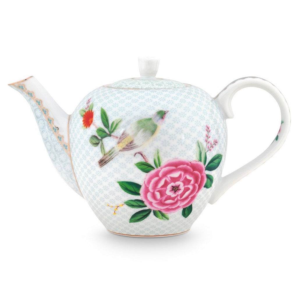 Pip Studio Blushing Birds Teapot - White